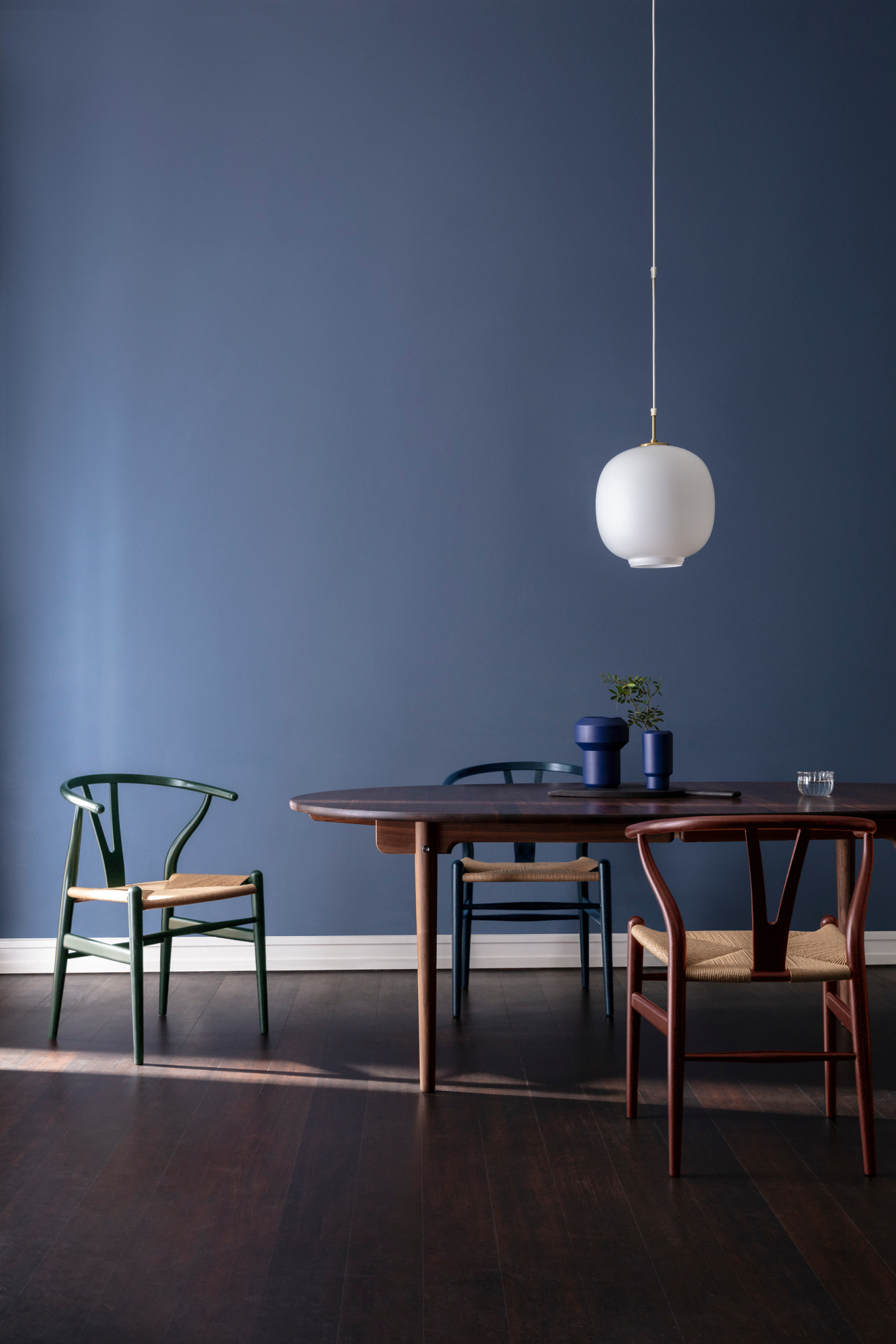 CH24 Wishbone Chair Russet & Blues or Harmony Carl Hansen & Søn