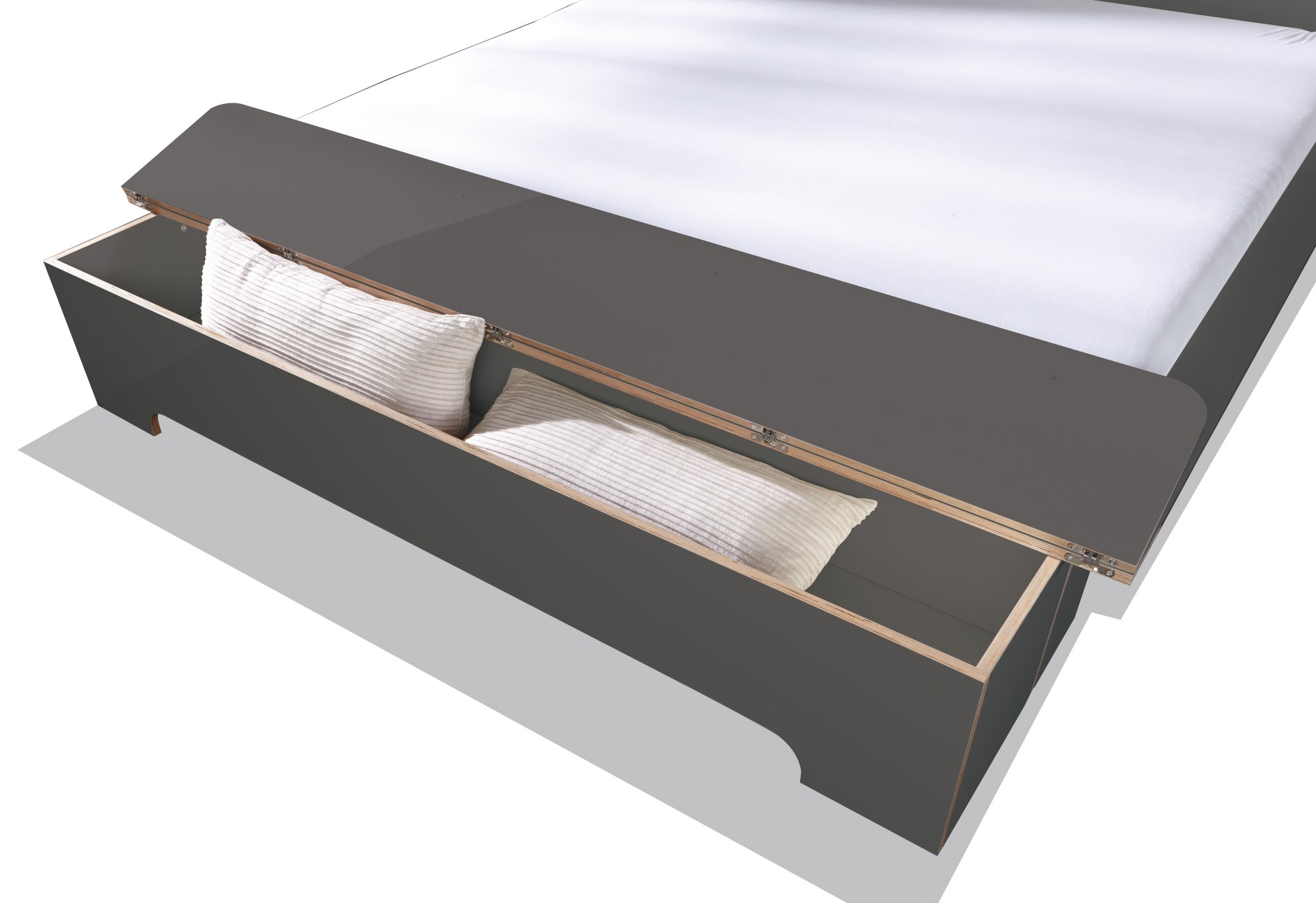 Plane Double bed Müller Möbelwerkstätten