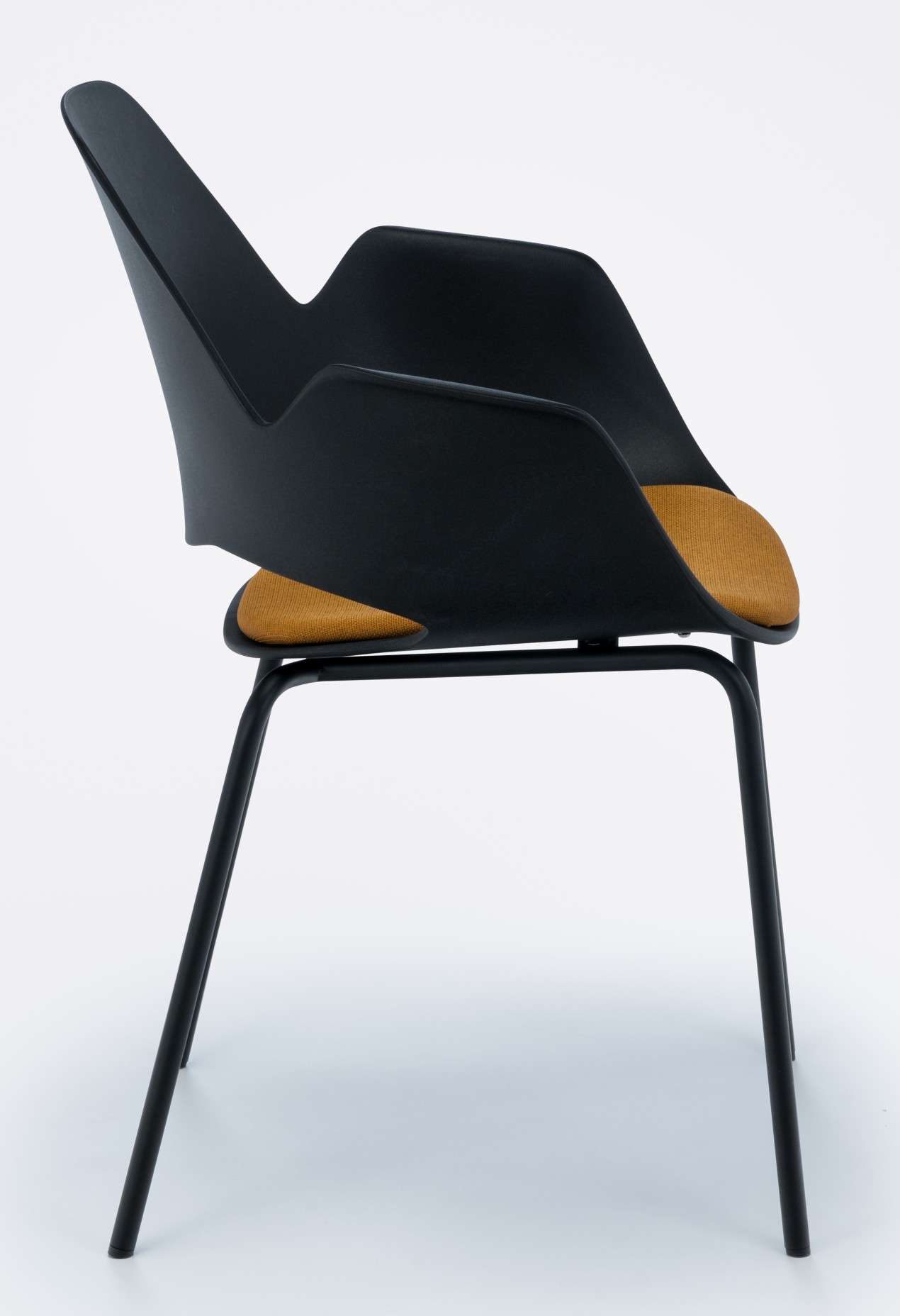 Falk Armchair Legs in black powder coated metal Houe