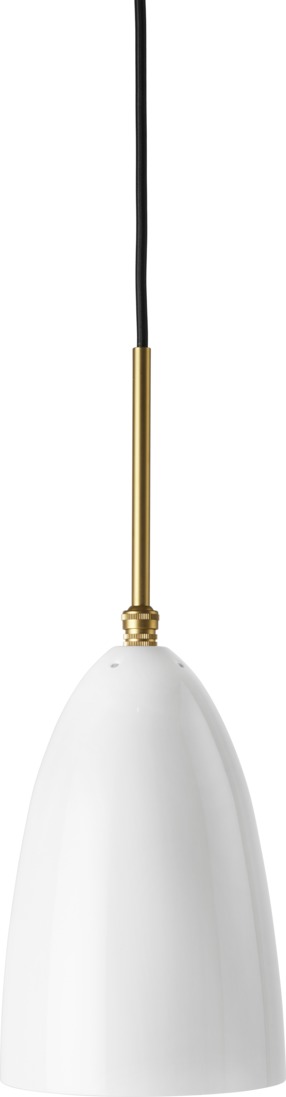 Gräshoppa Pendant Light alabaster white glossy Gubi