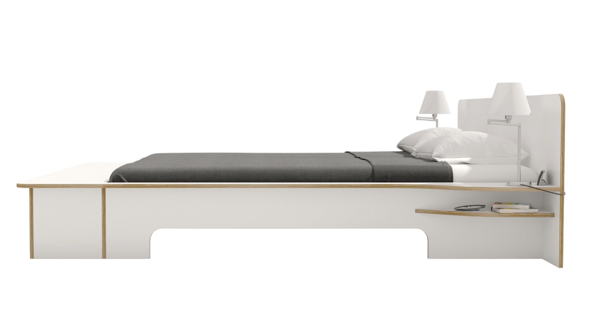 Plane Double bed Müller Möbelwerkstätten