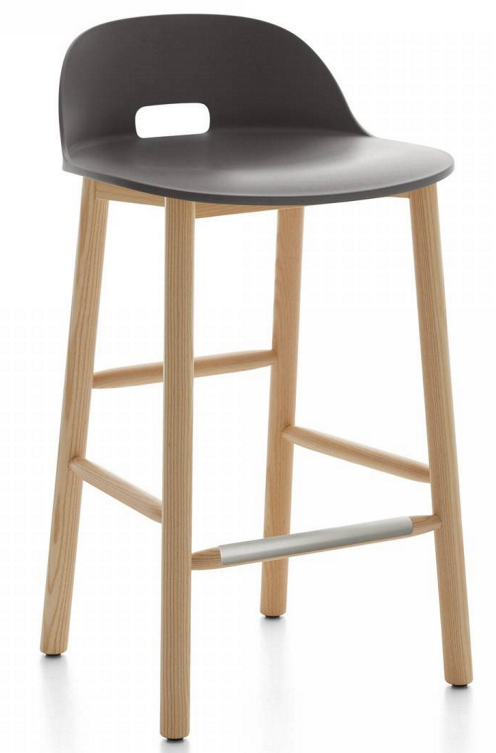 Alfi Bar Stool Low Back Emeco-Dark Brown