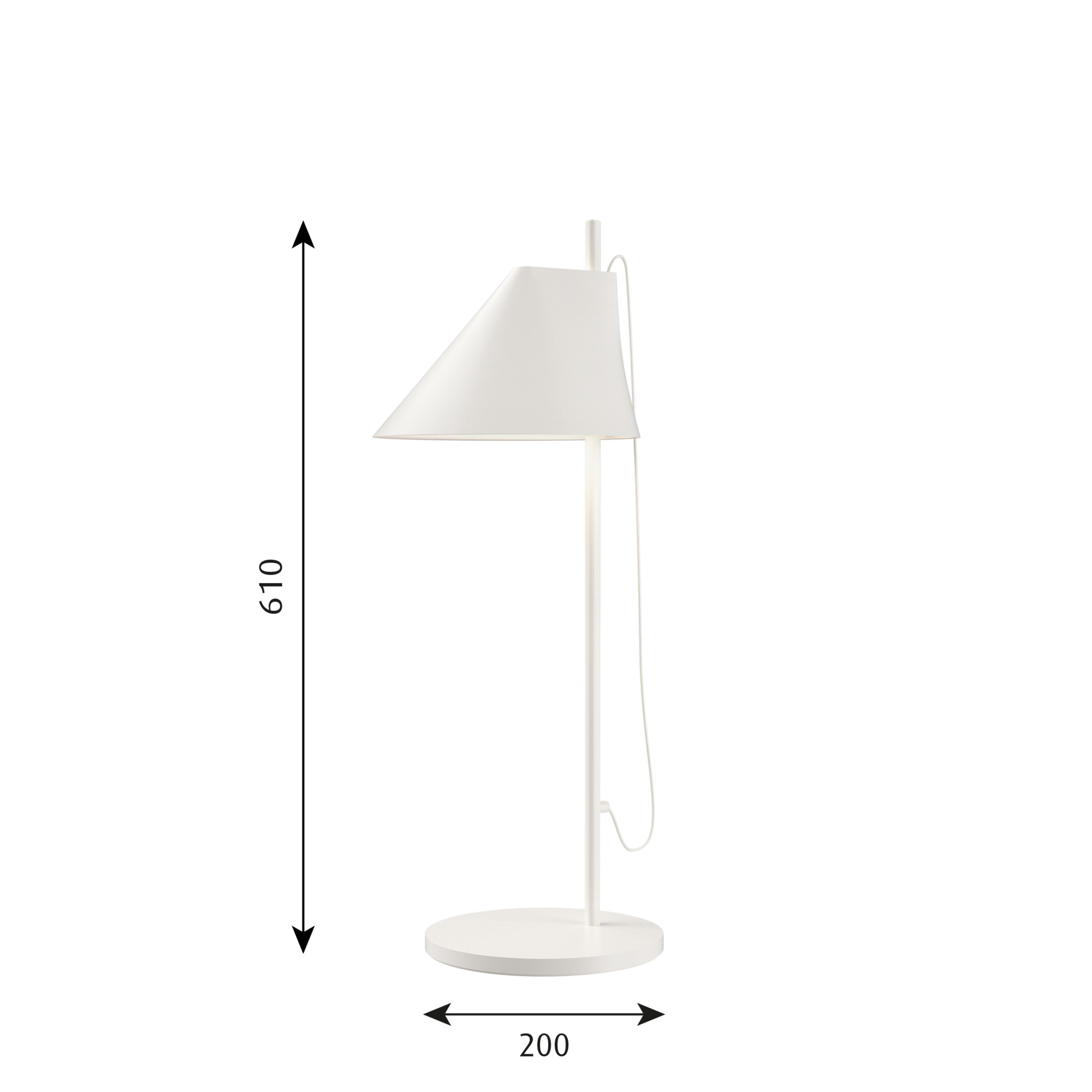 Yuh LED Table Lamp Louis Poulsen White