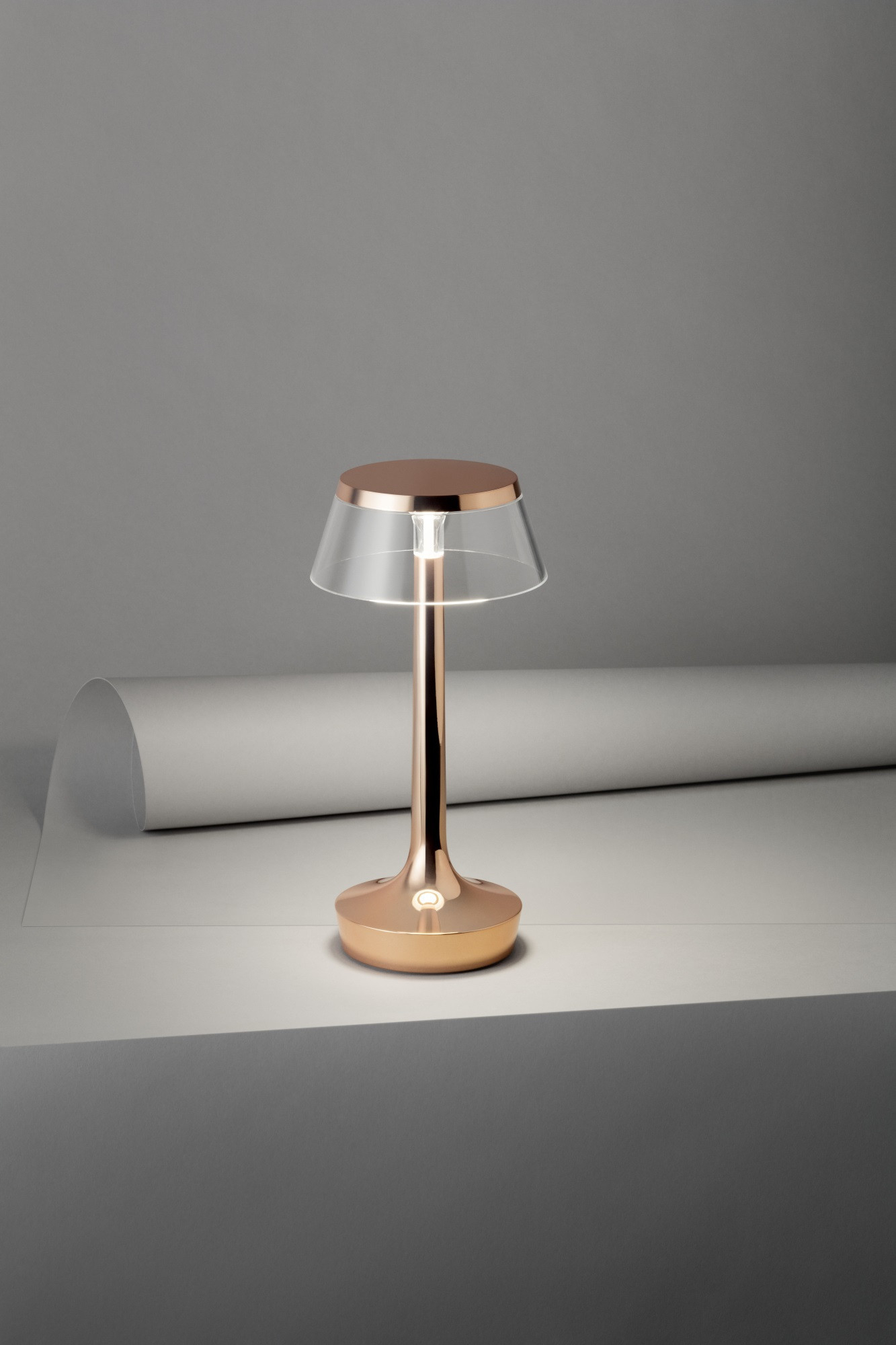 Bon Jour Unplugged Table Lamp CHROM Flos SINGLE PIECES