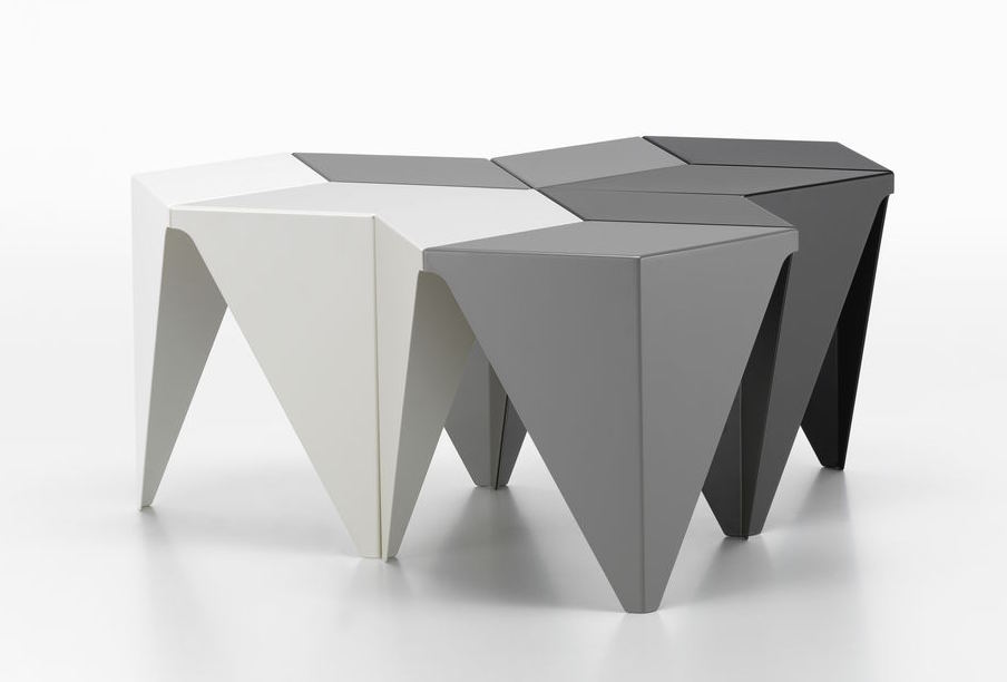 Prismatic Table side table, geometric design, Vitra