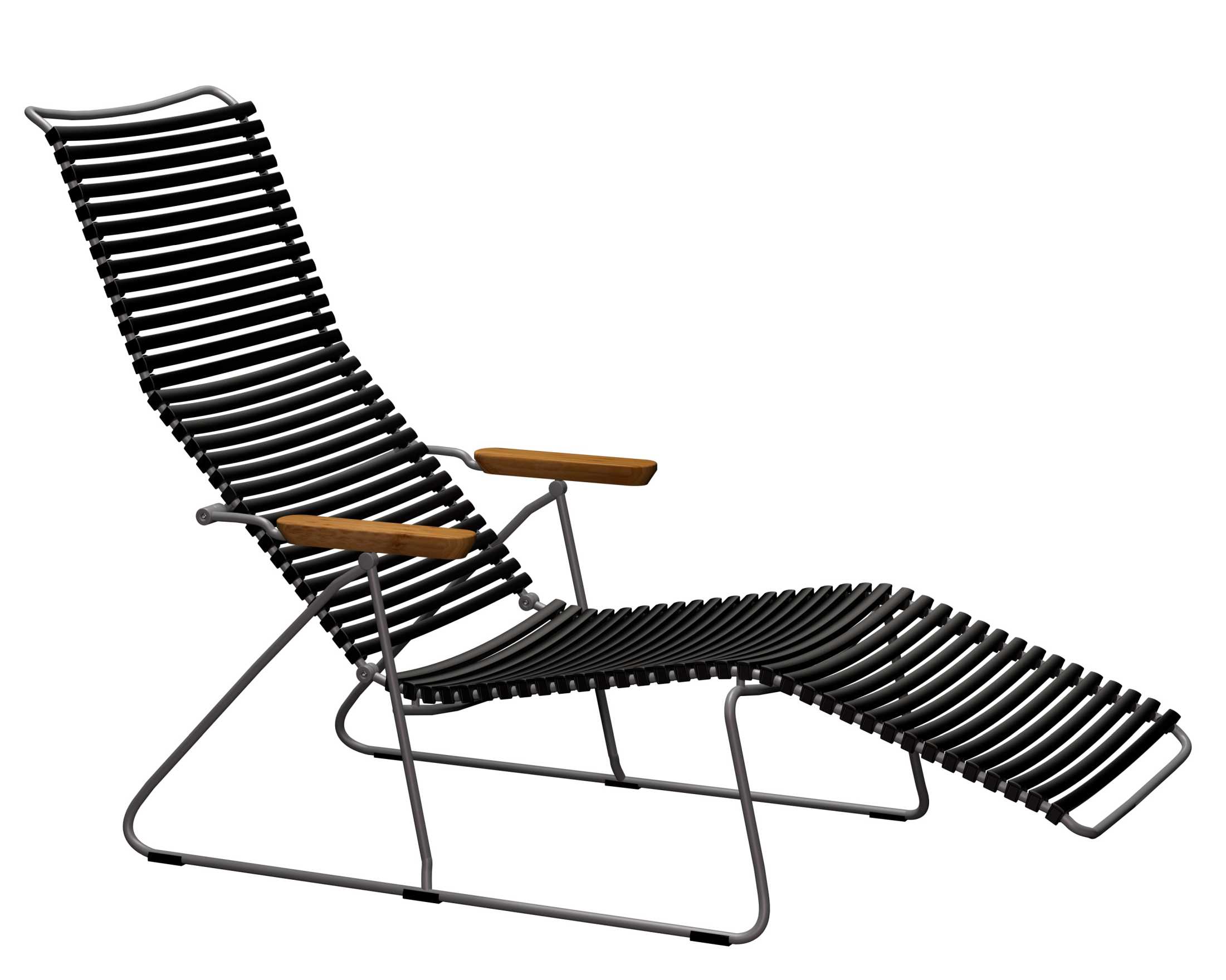 Click Sunlounger Outdoor Houe Dark grey