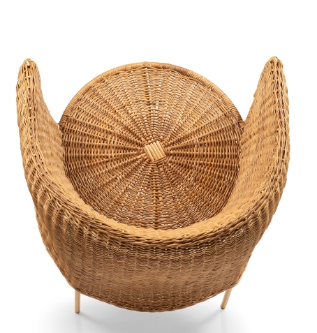Caribe Natural Dining Chair Chair Outdoor ames Raw natural material / Yellow