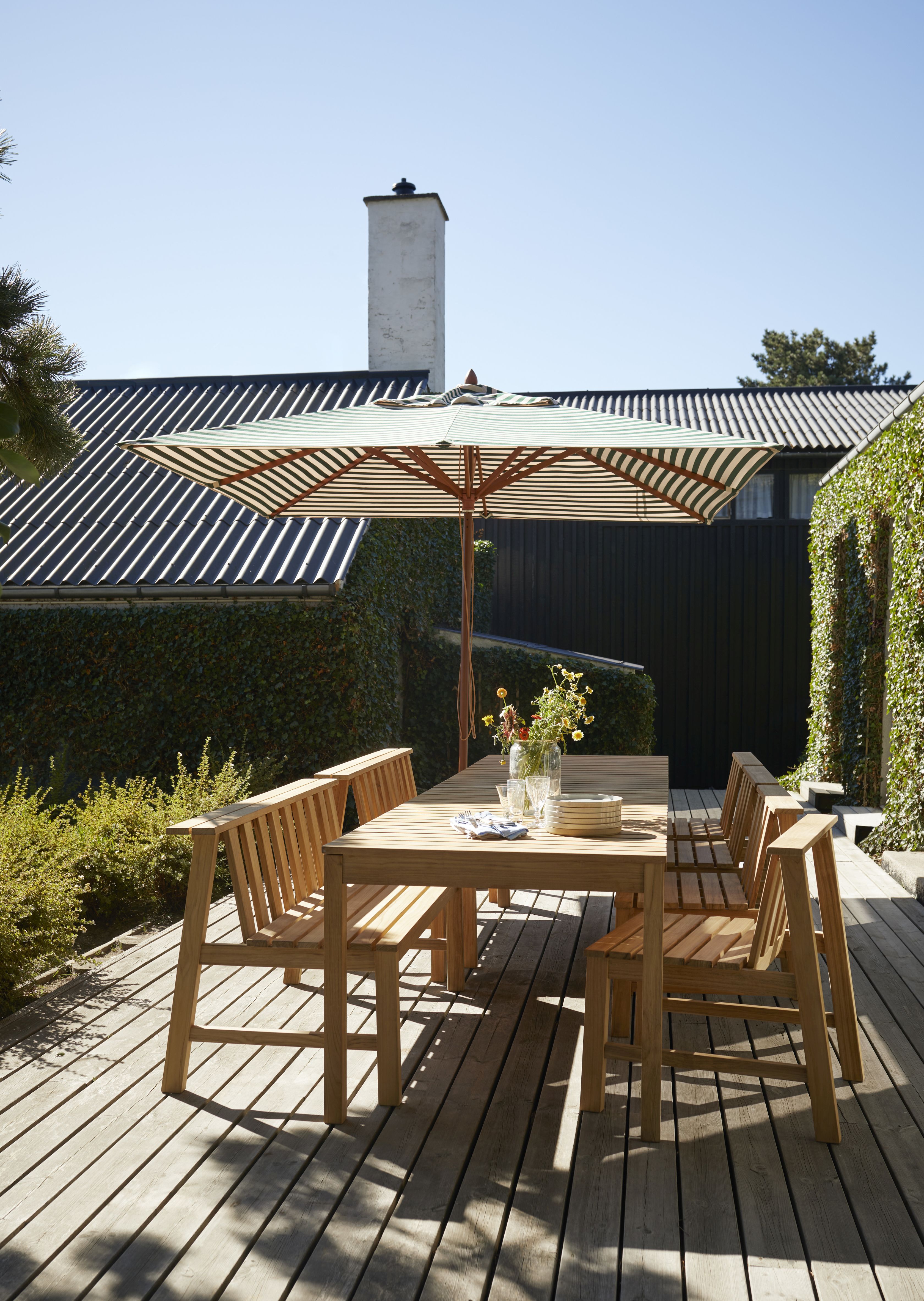 Cadence Bench Teak Outdoor Skagerak by Fritz Hansen
