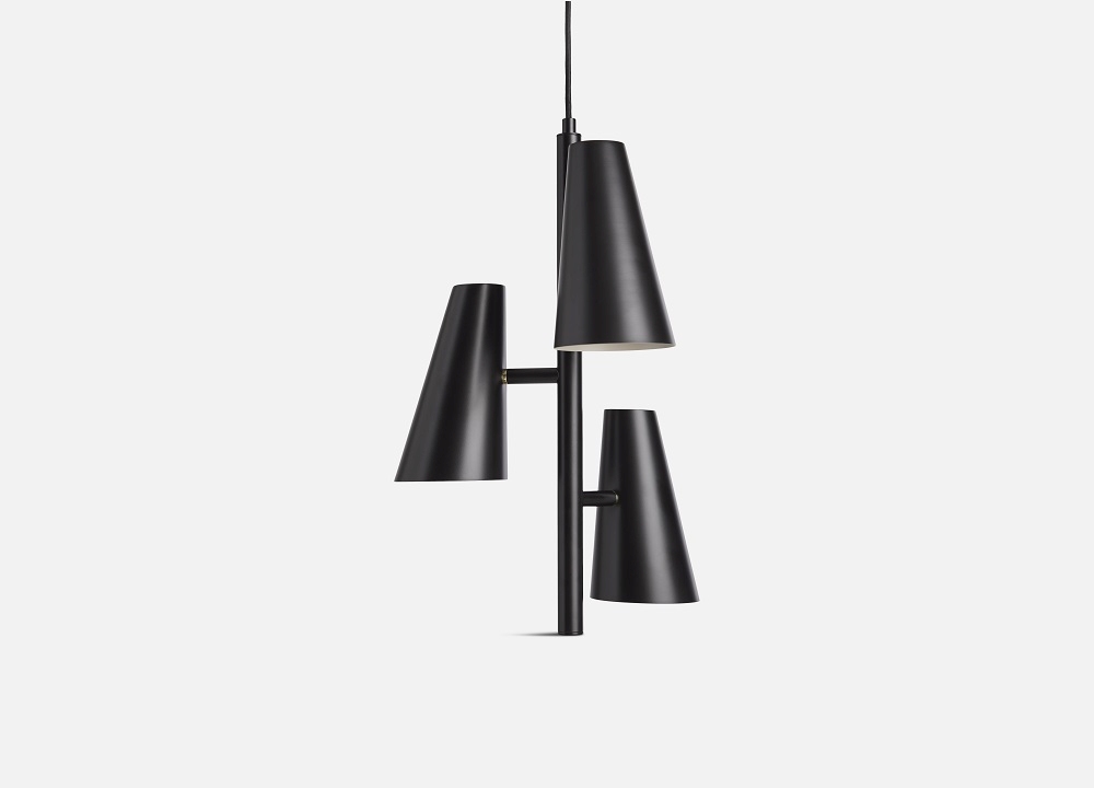 Cono Pendant lamp 3 Shades Woud
