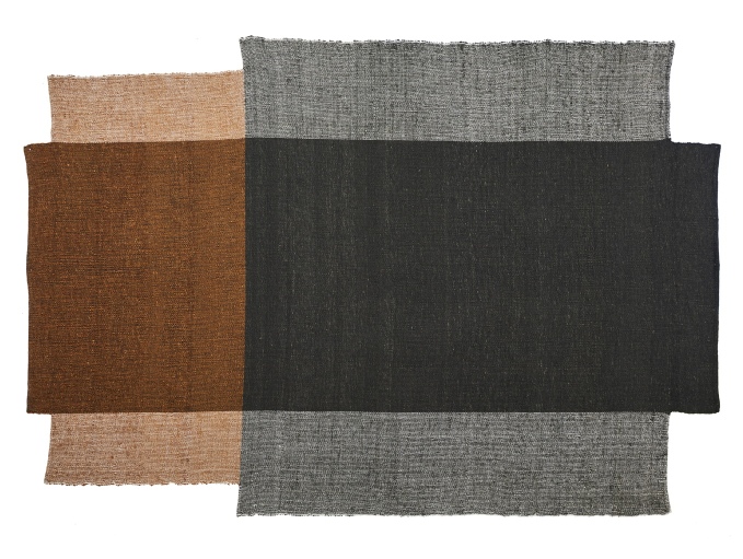 Nobsa Rug Medium Carpet ames Bottle green / Ochre