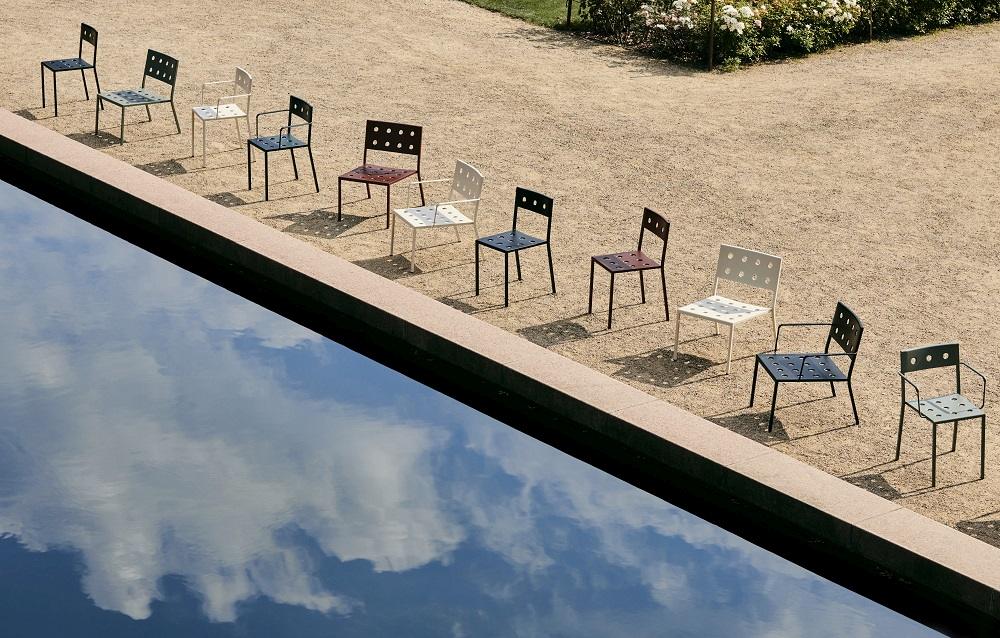 Balcony Outdoor Chair Anthracite Hay SINGLE PIECES