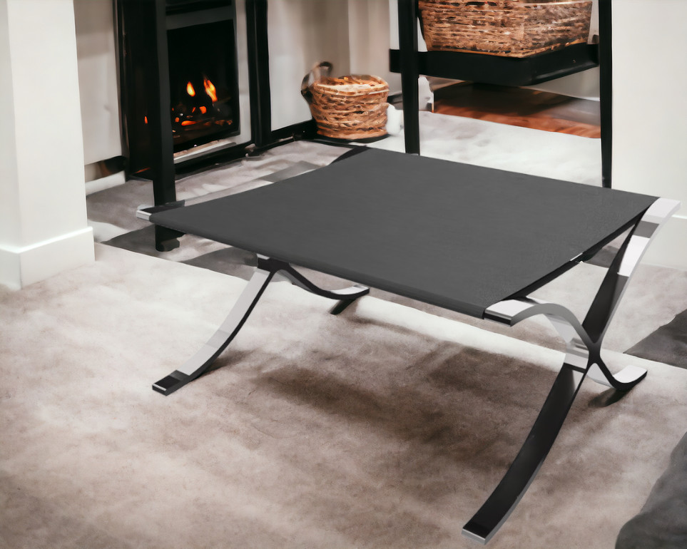 Barcelona Stool / Stool Relax with black cowhide Knoll International 
