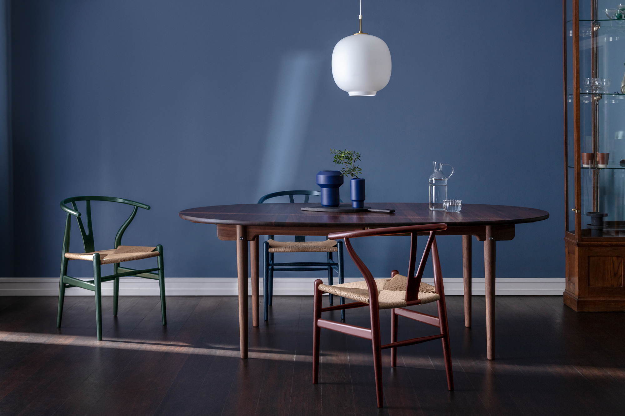 CH24 Wishbone Chair Russet & Blues or Harmony Carl Hansen & Søn
