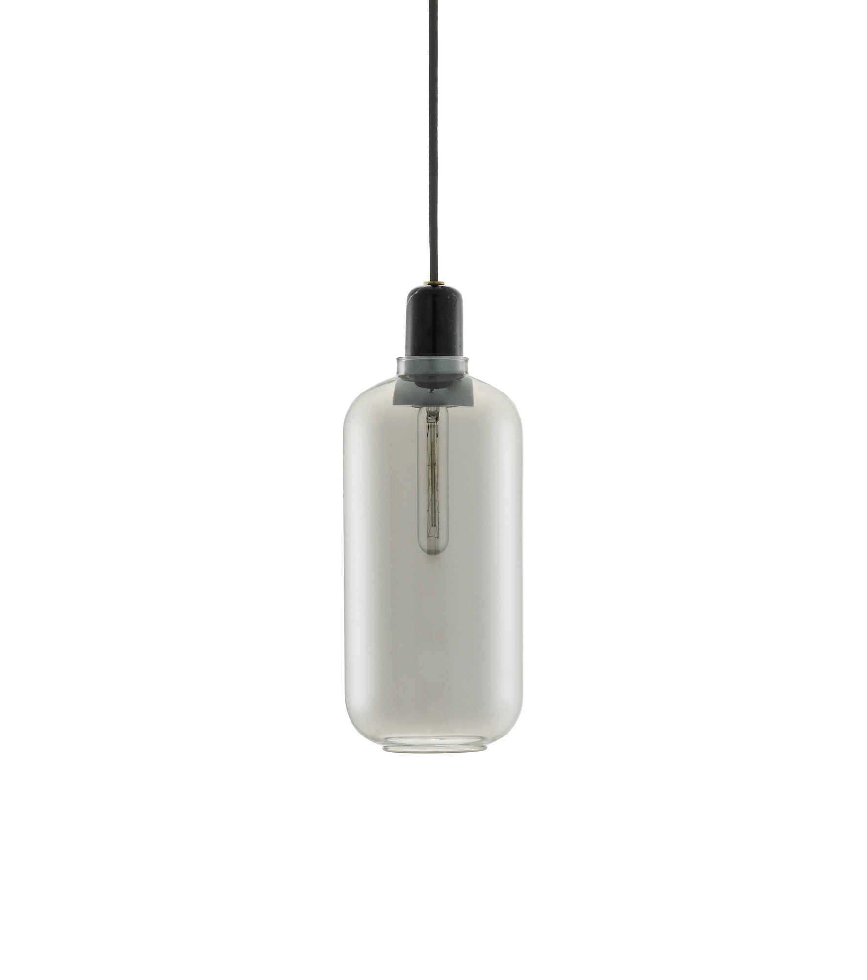 Amp Lamp Pendant light Normann Copenhagen Smoke/Black Ø 14 cm