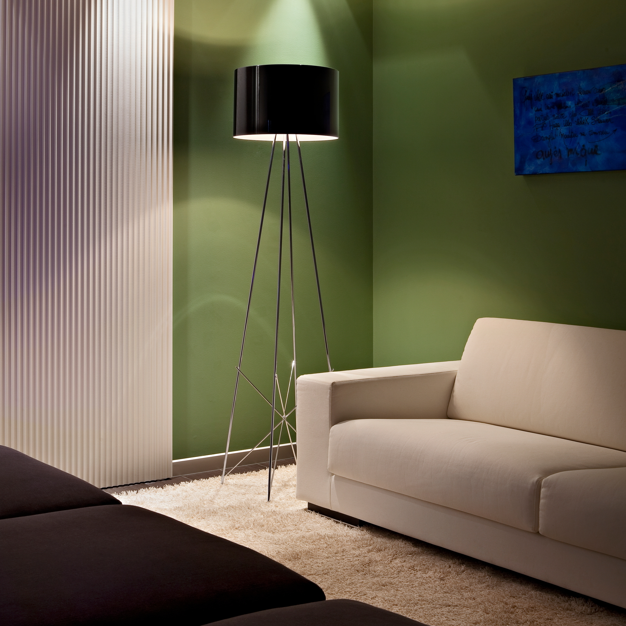 Ray F2 Floor Lamp Flos black