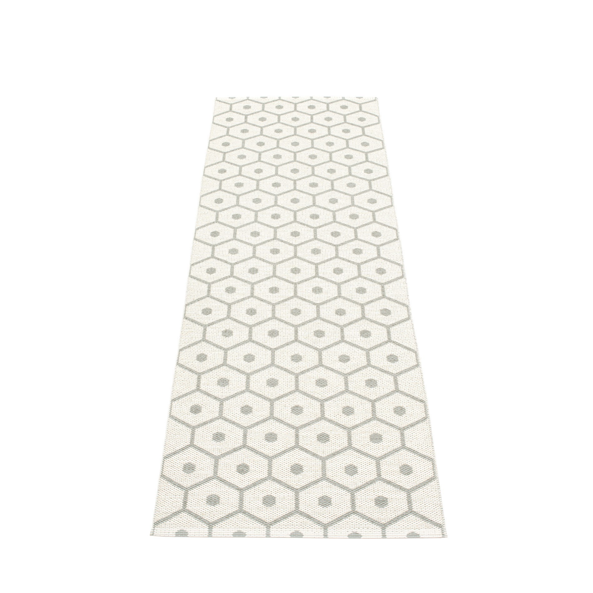 Honey Plastic Carpet 70x225 cm Pappelina Warm grey-Vanilla