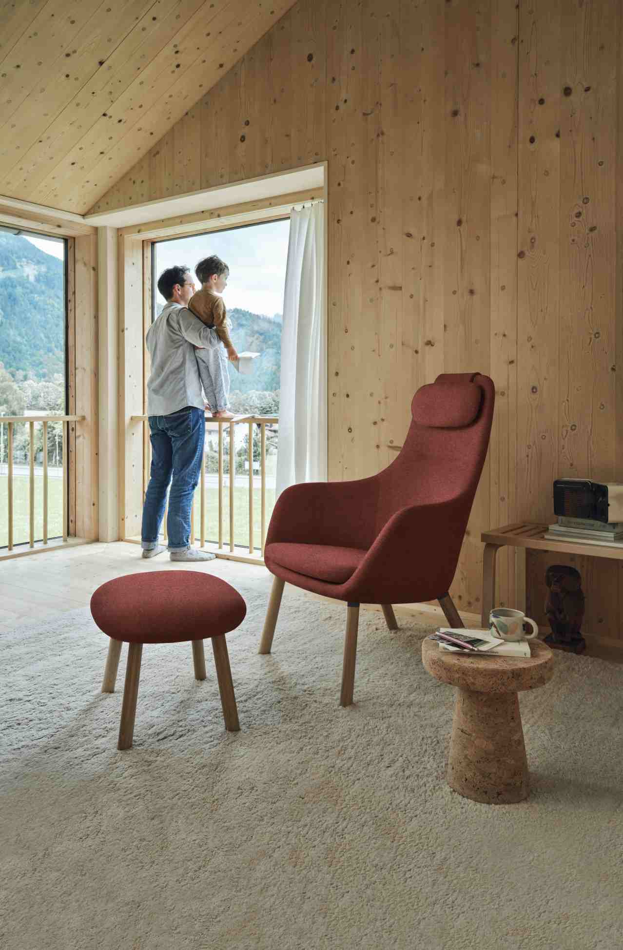 Hal Lounge Chair Armchair + Ottoman Vitra Hal Lounge Chair Armchair + Ottoman Vitra