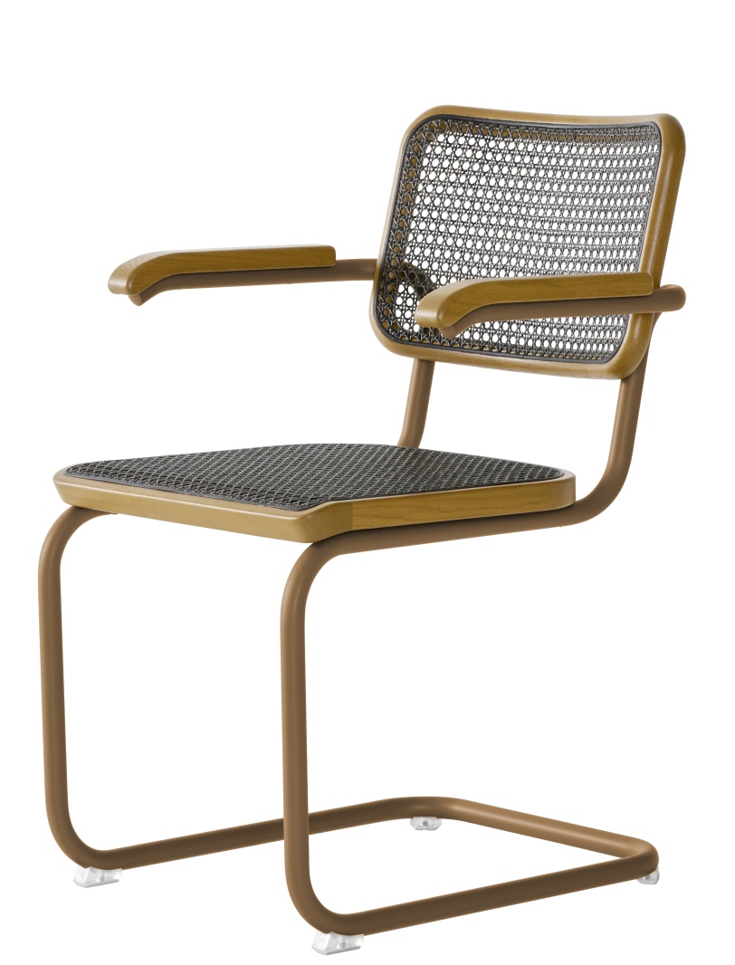 S 64 V Tubular steel classic cantilever chair Thonet