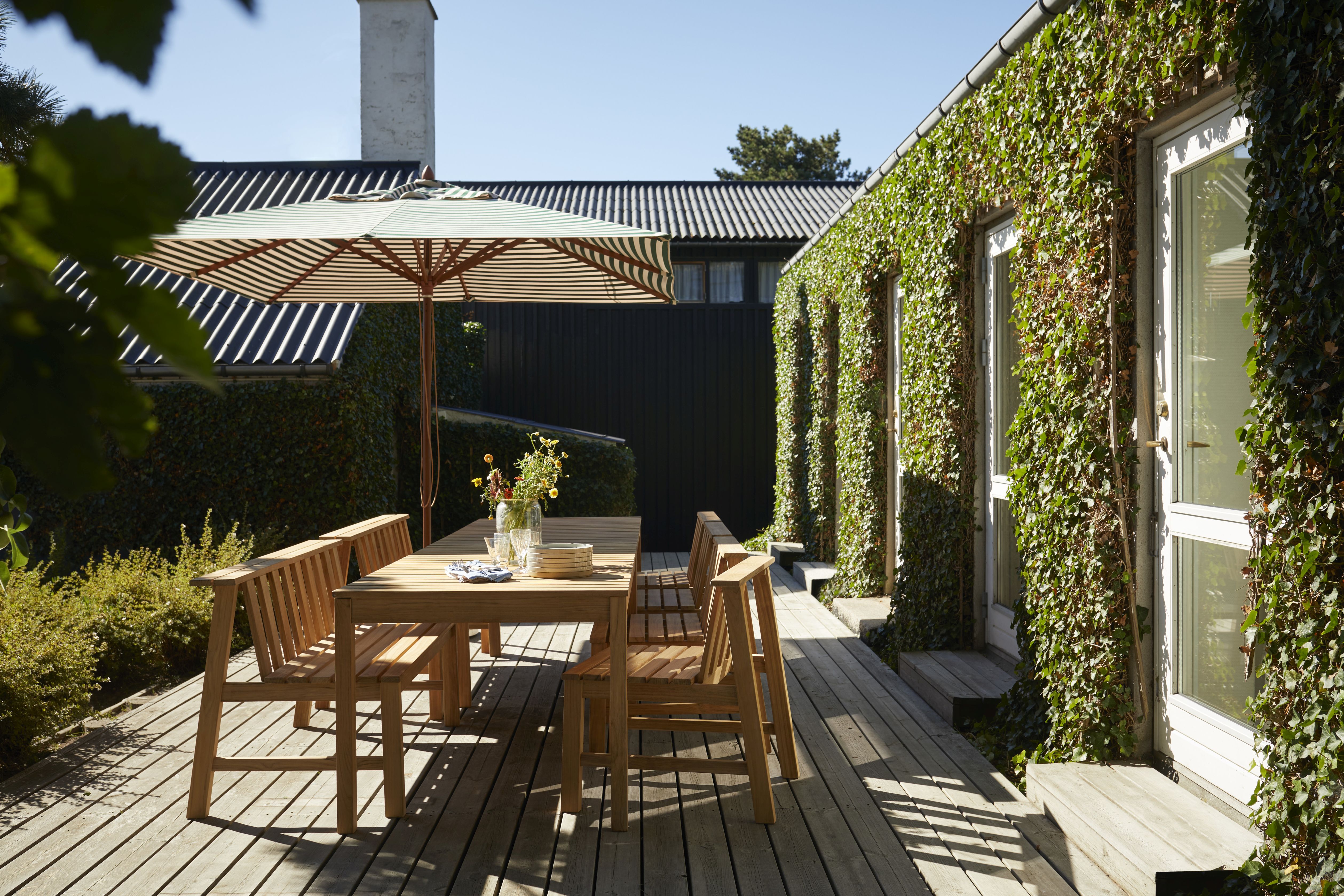 Cadence Bench Teak Outdoor Skagerak by Fritz Hansen