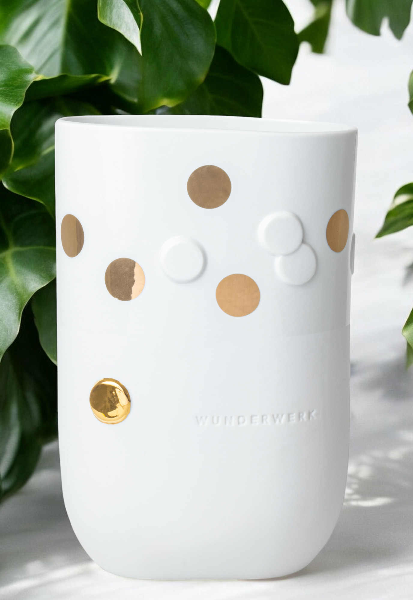 Golden dot vase Wunderwerk Räder