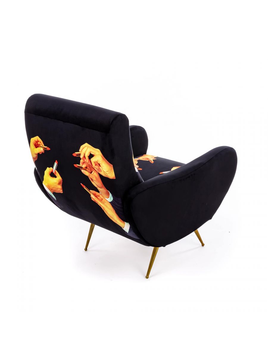 Toiletpaper armchair Lipsticks black Seletti Toiletpaper armchair Lipsticks black Seletti
