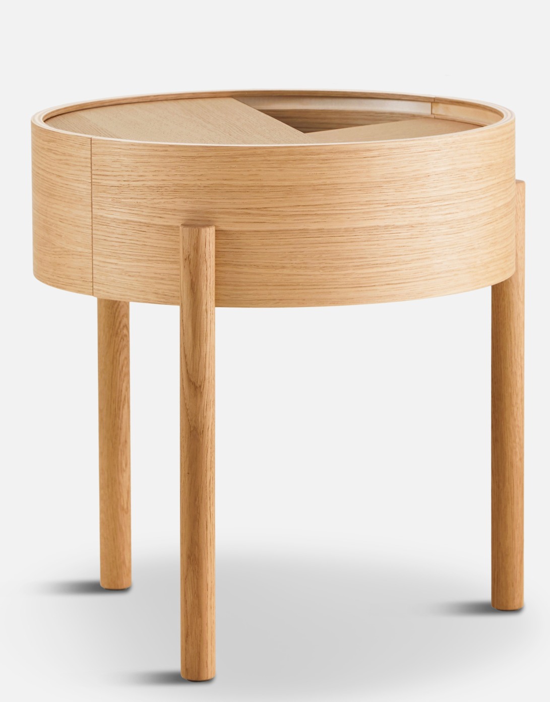 Arc Side Table Oak oiled Ø 42 cm Woud
