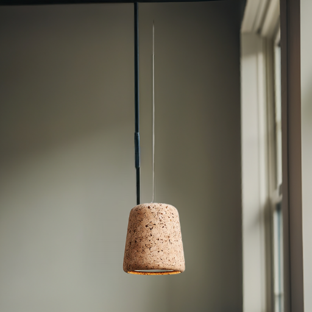 Material Pendant Lamp CORK NATURE / WHITE New Works SINGLE PIECES