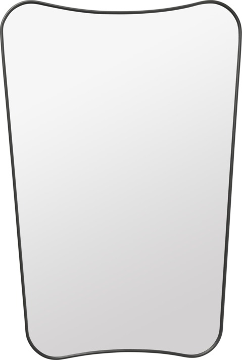 F.A. 33 Wall mirror medium Black Brass Gubi