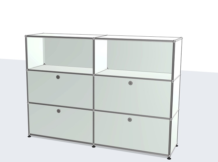 USM Haller sideboard / highboard with 4 flaps - QUICK SHIP light grey