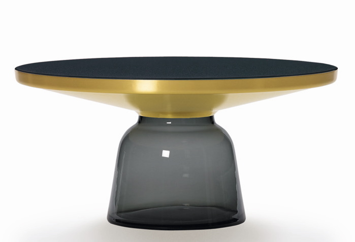 Bell Coffee Table Brass Coffee Table Quarz-grey ClassiCon SINGLE PIECES