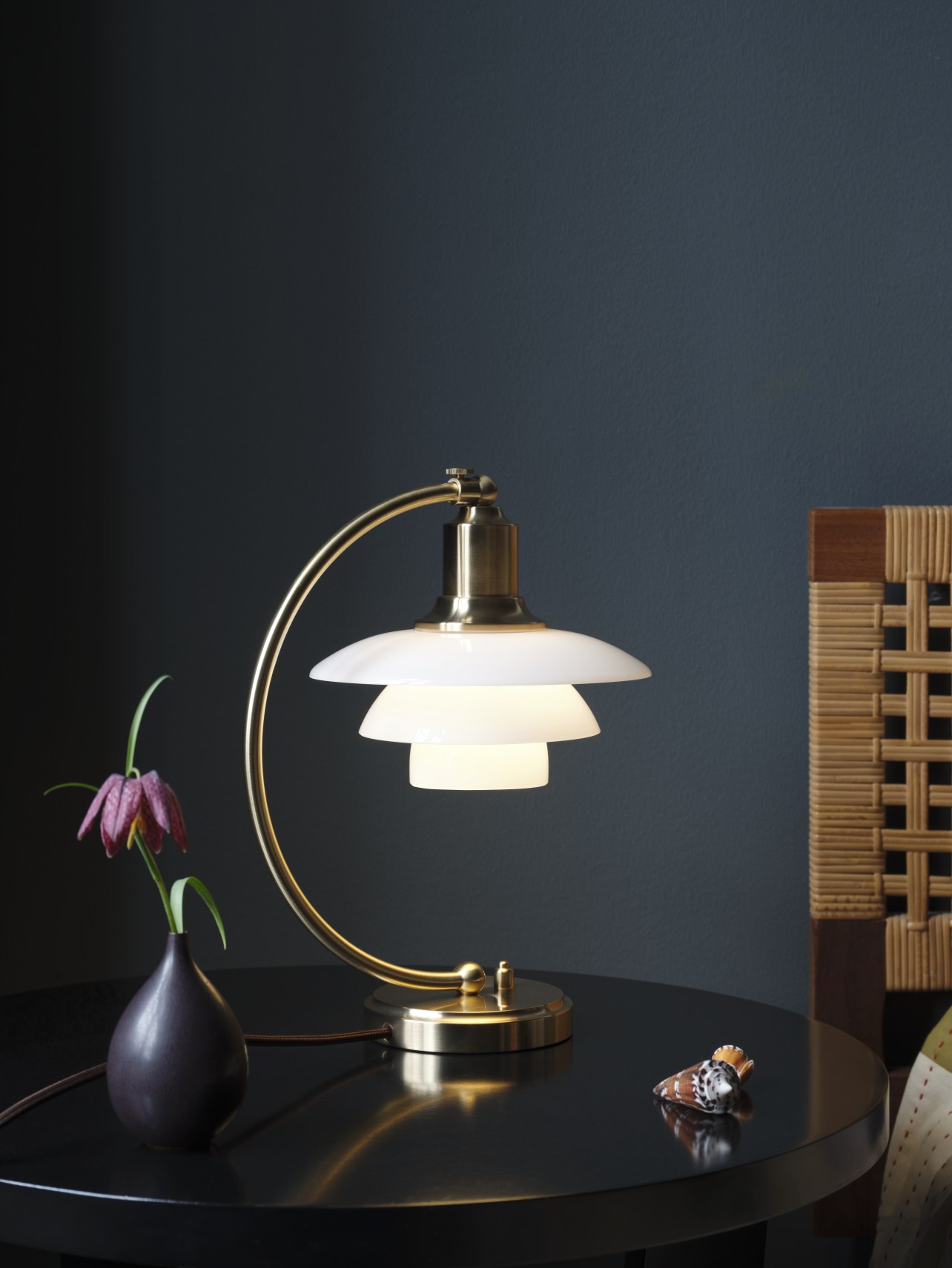 PH 2/2 Luna Table Lamp Brass / Opal Glass Louis Poulsen LIMITED EDITION