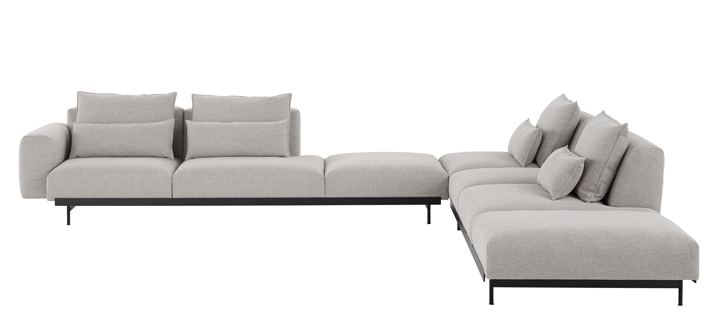 In Situ Modular Sofa 3-Seater Chaise Longue Muuto