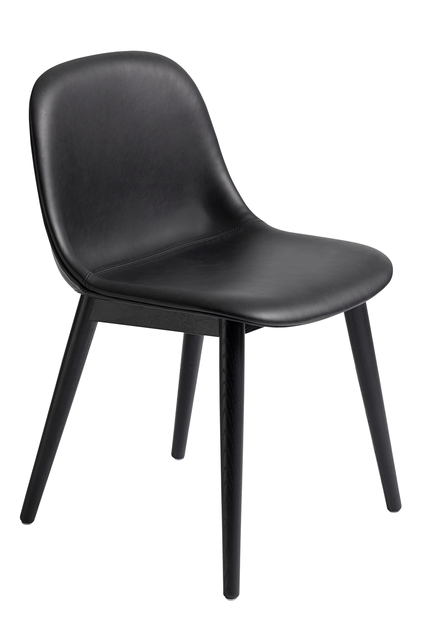 Fiber Side Chair Wood Base Chair Muuto