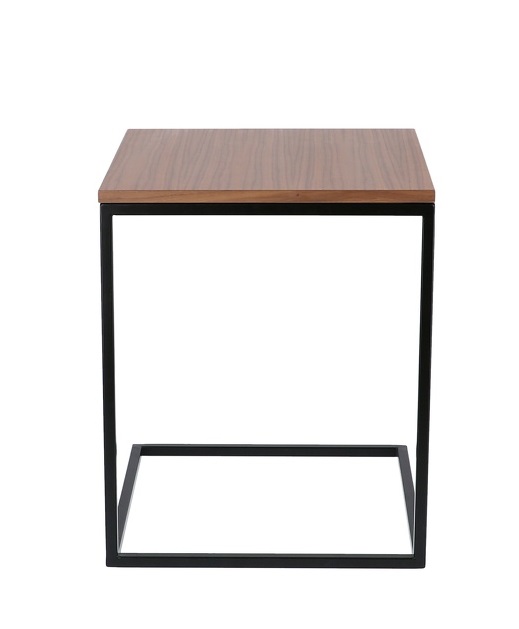 Flat Side table open Black / Natural oak Jan Kurtz SINGLE PIECES