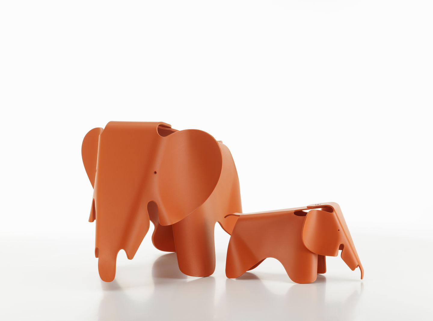 Eames Elephant Small small RE Vitra Red Orange