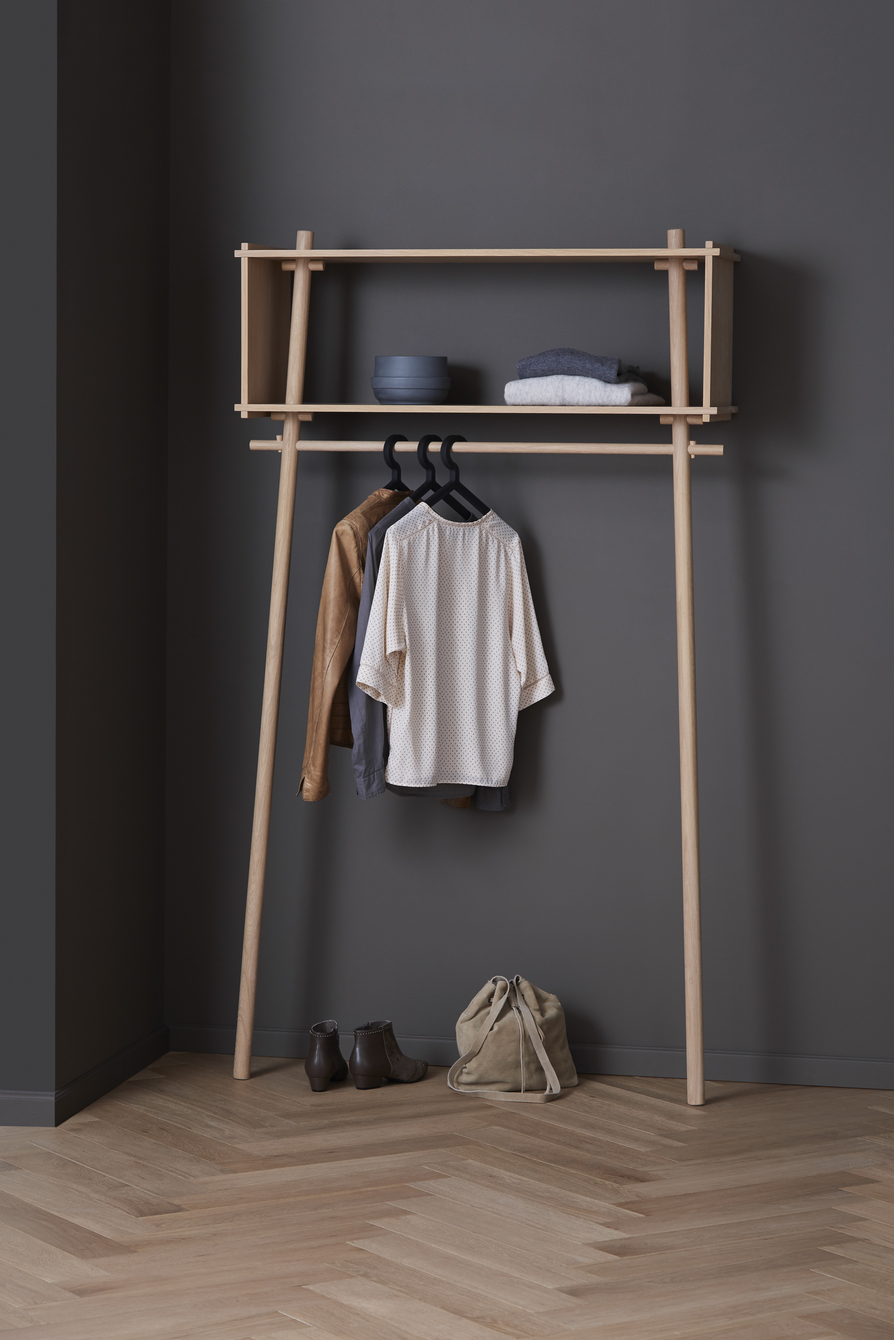 Töjbox Wardrobe Woud Wx80 cm oak black