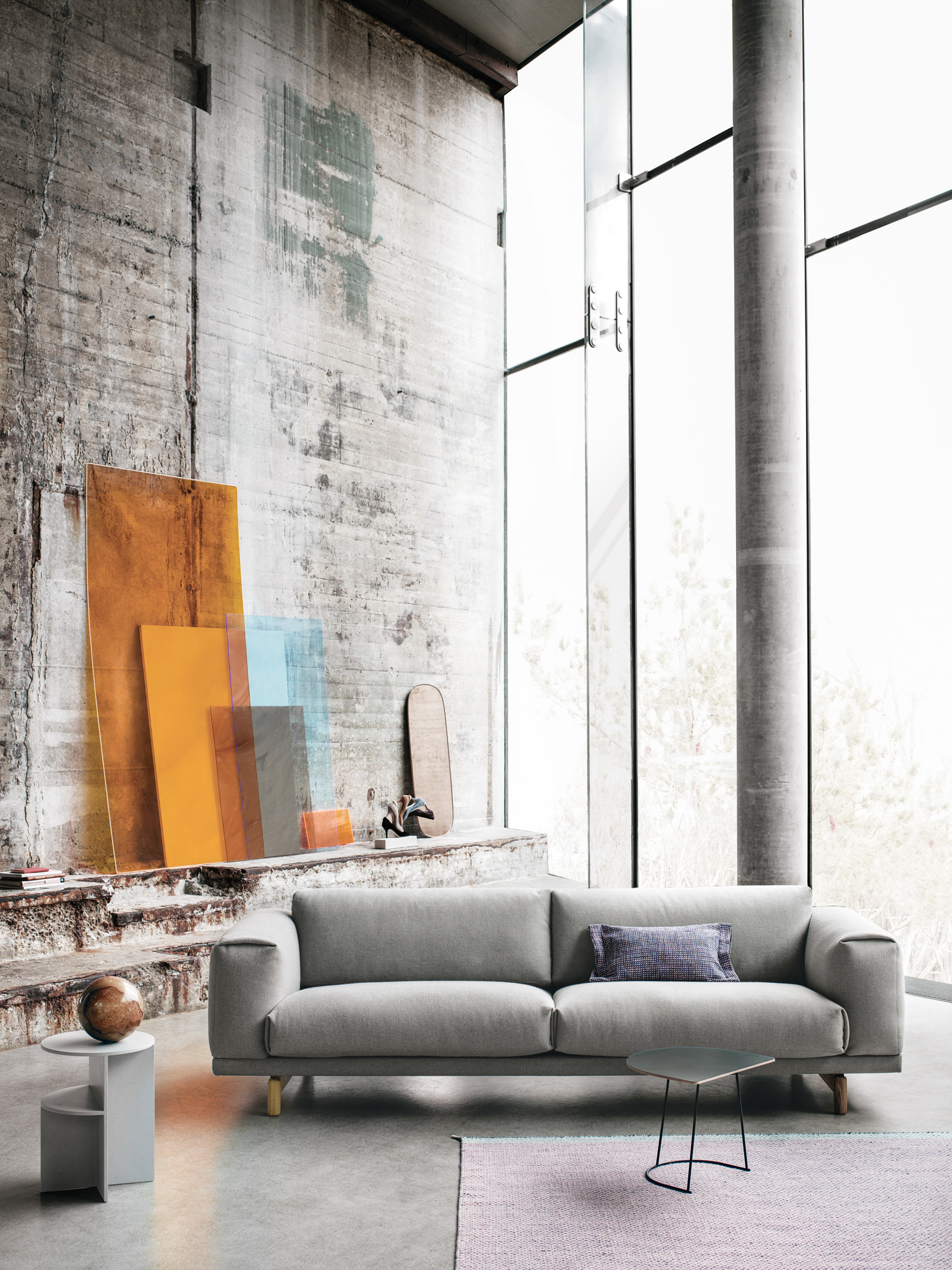Airy Coffee Table Half Size Side Table Muuto