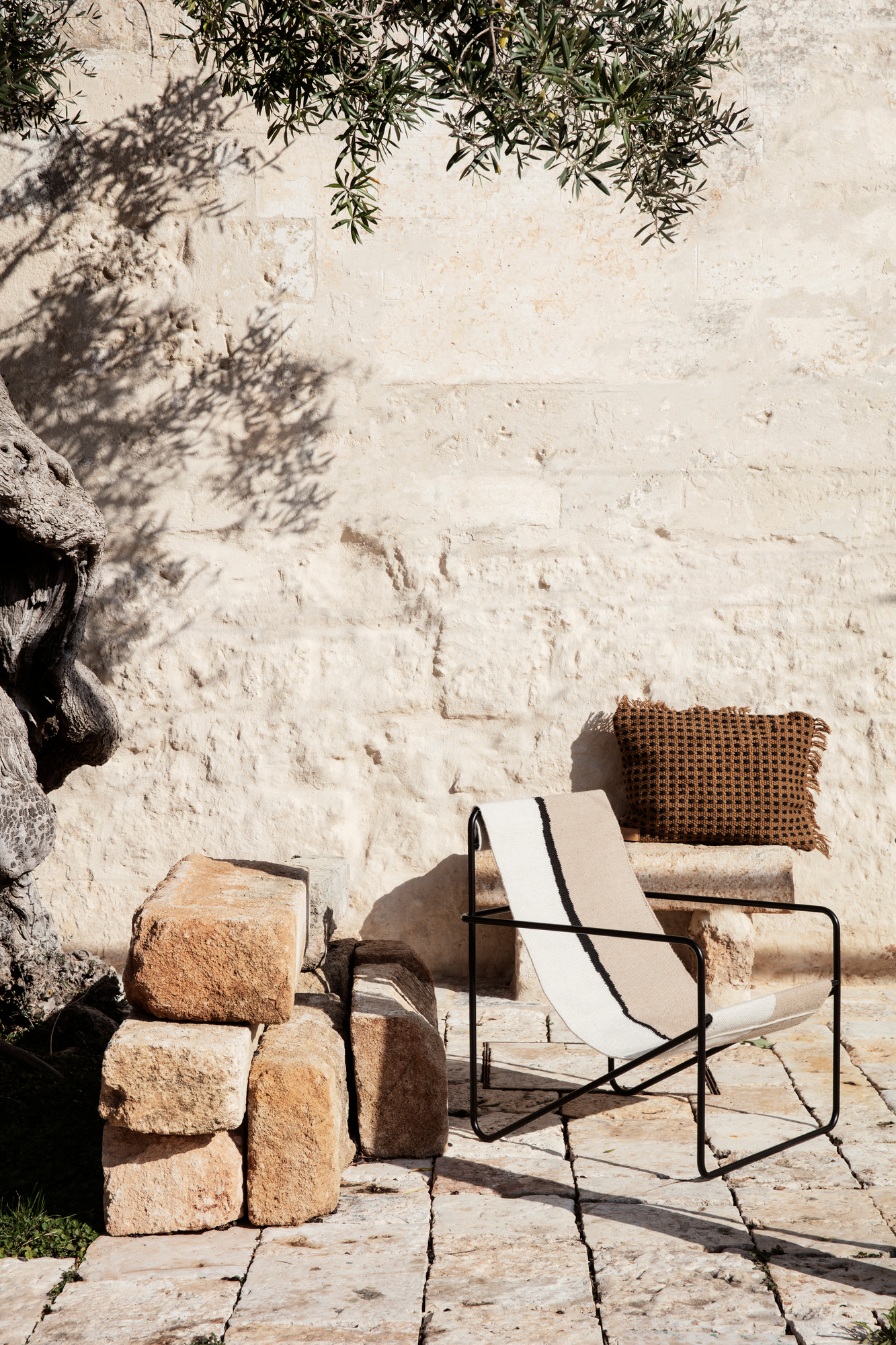 Desert Lounge Chair Black Ferm Living