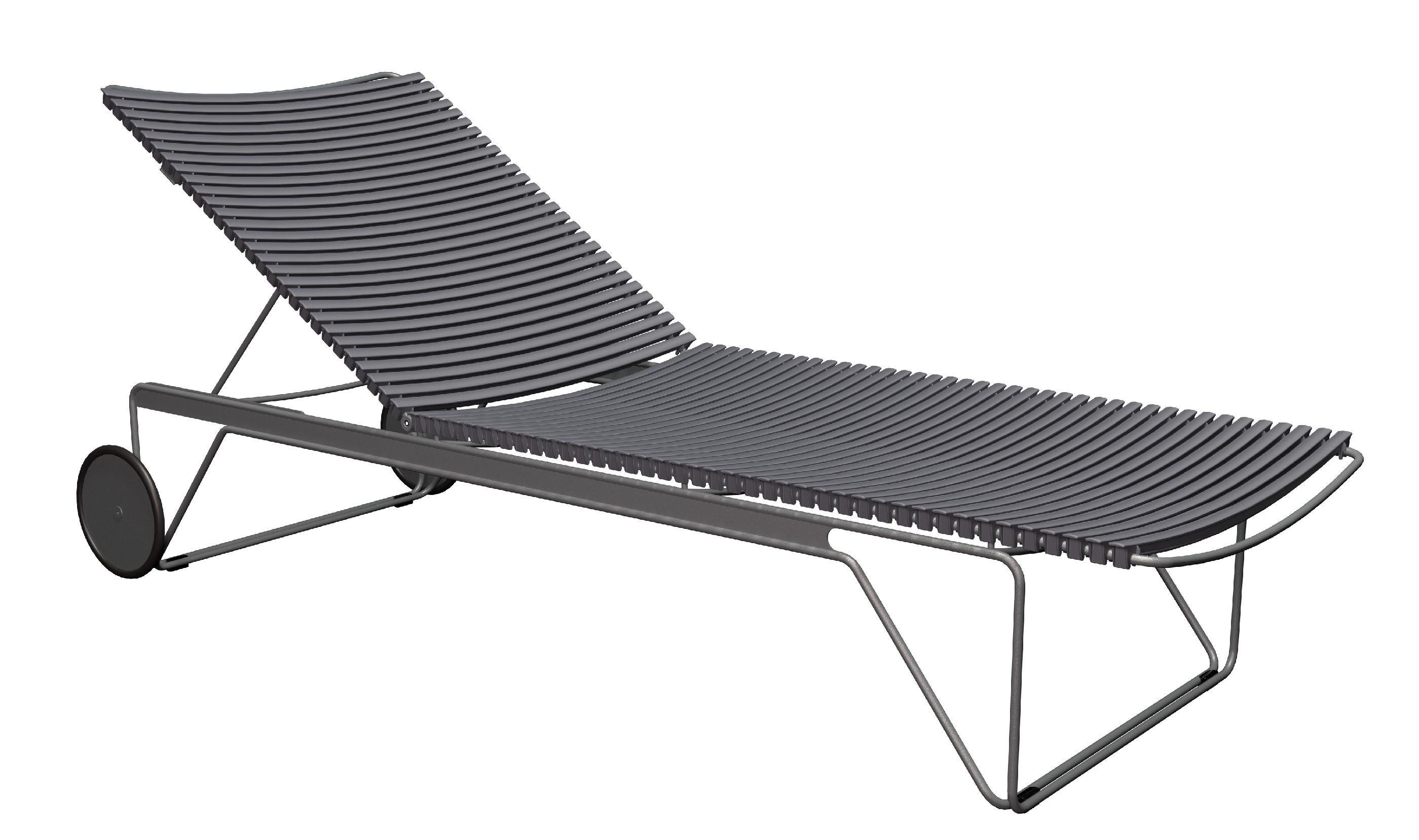 Click Adjustable Chaise Longue sun lounger Outdoor HOUE