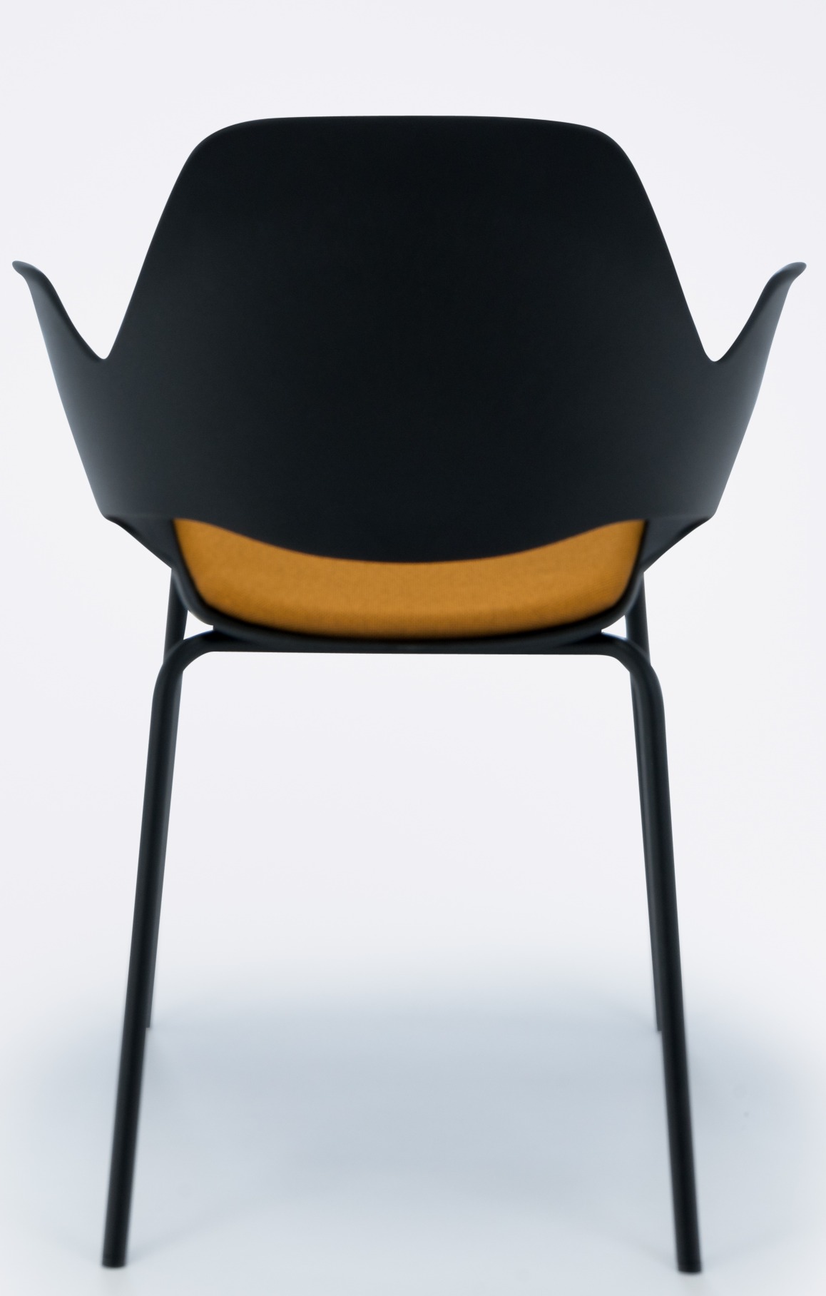 Falk Armchair Legs in black powder coated metal Houe