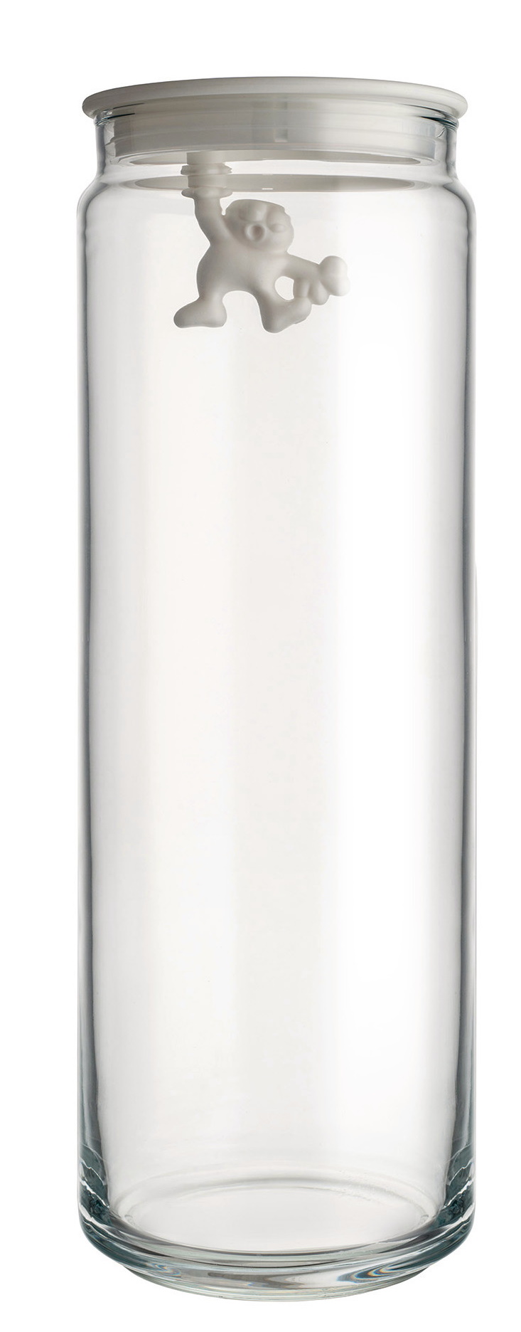 Gianni kitchen jar with lid White AMDR08 W Alessi SINGLE PIECES