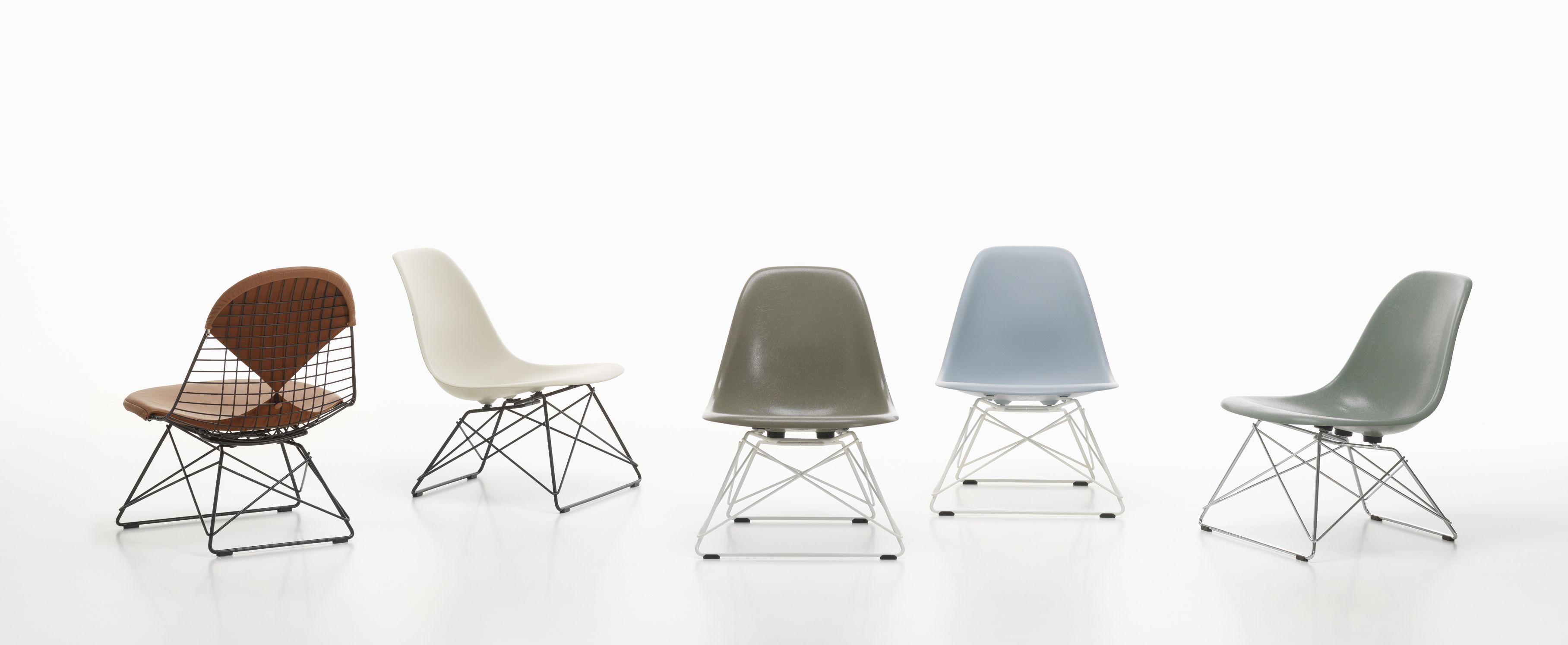 Eames Plastic Side Chair LSR Chair Vitra
