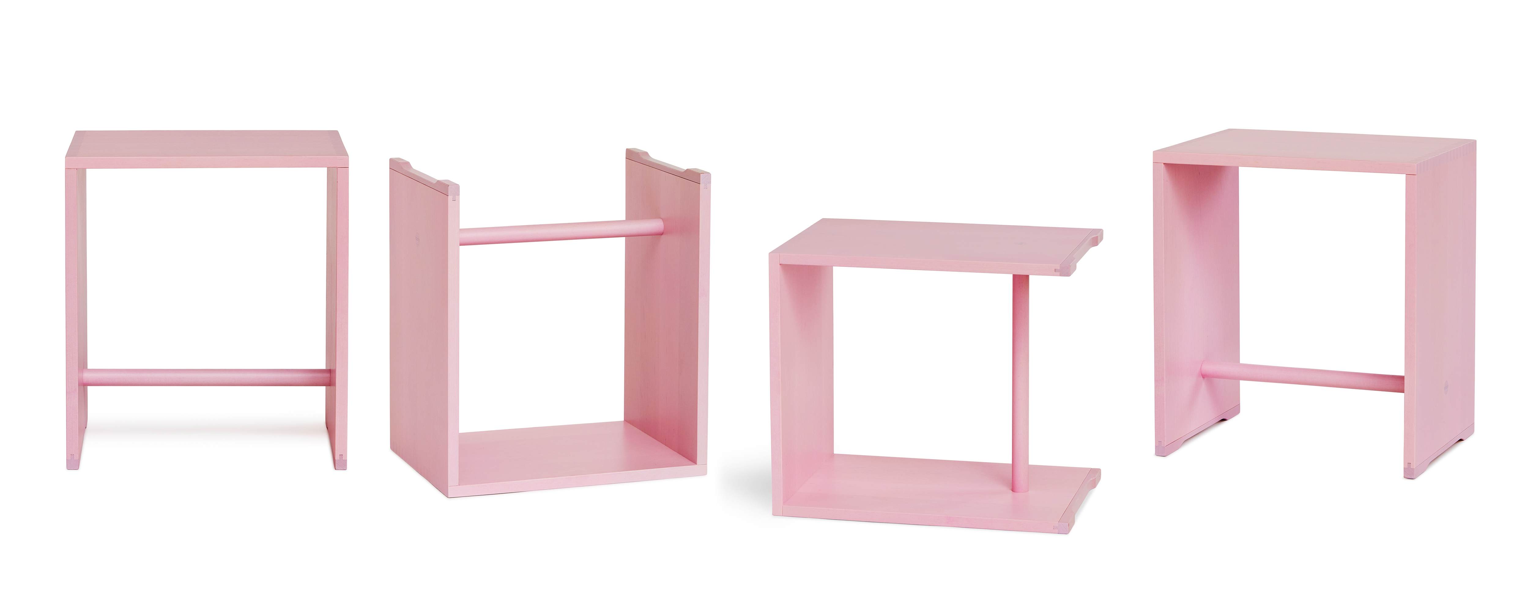 Ulmer stool Max Bill pink wb form LIMITED EDITION