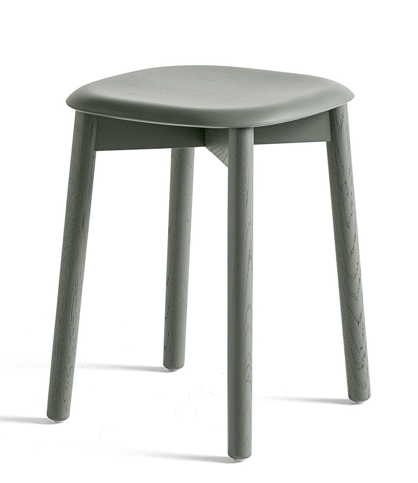 Soft Edge 72 Stool Dusty green Hay Soft Edge 72 Stool Dusty green Hay