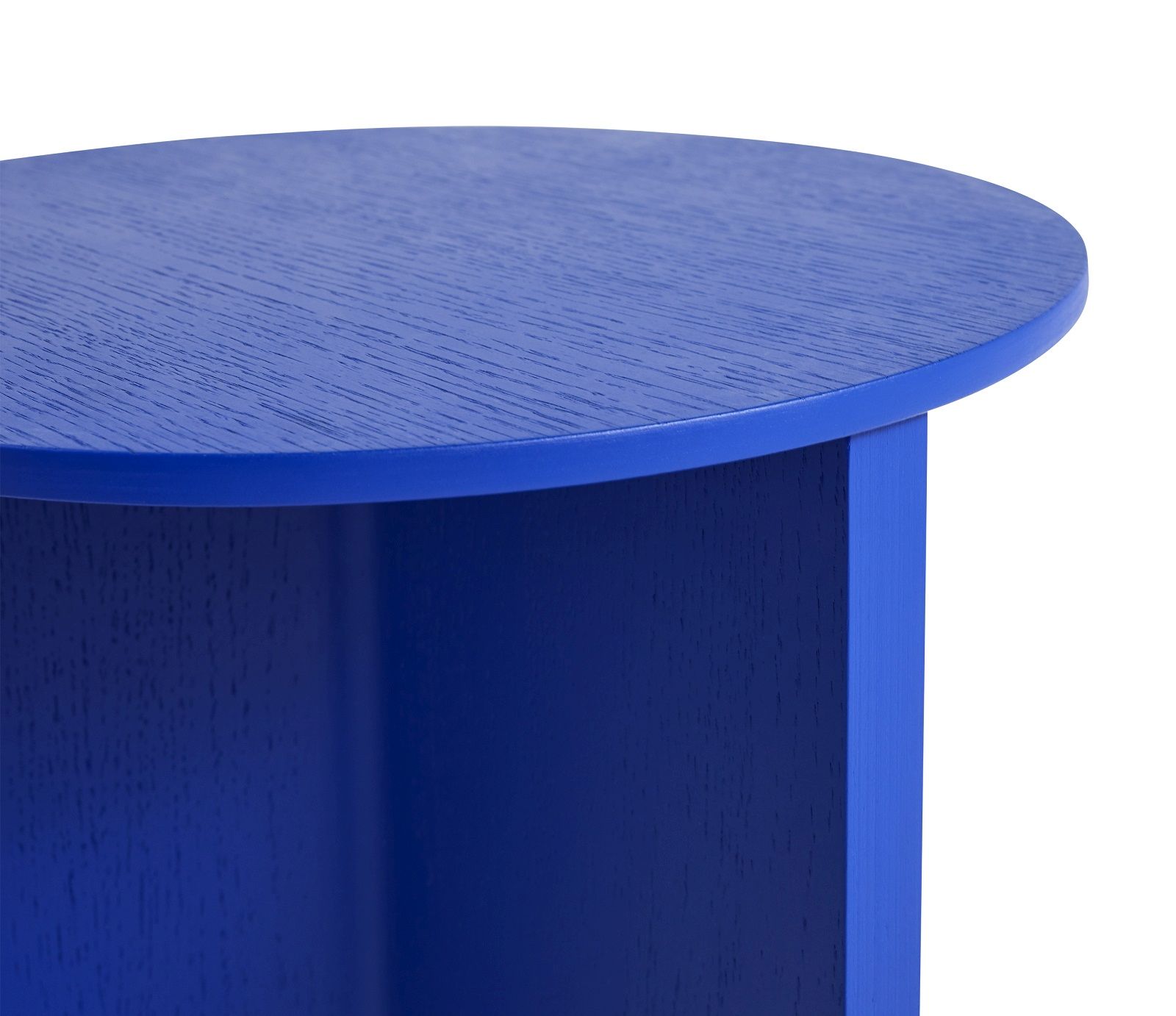 Slit Table Wood Round High side table / coffee table Hay 
