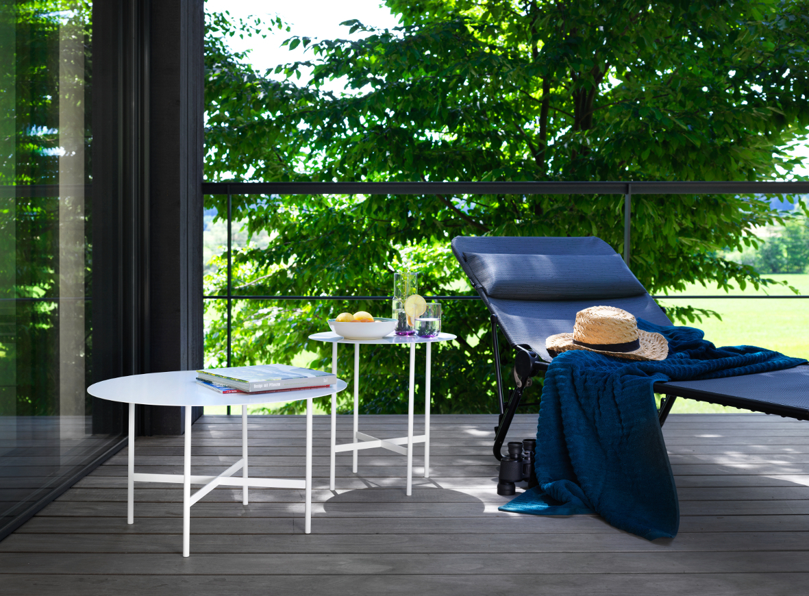 BETA coffee and side table large smoke matt Müller Möbelfabrikation