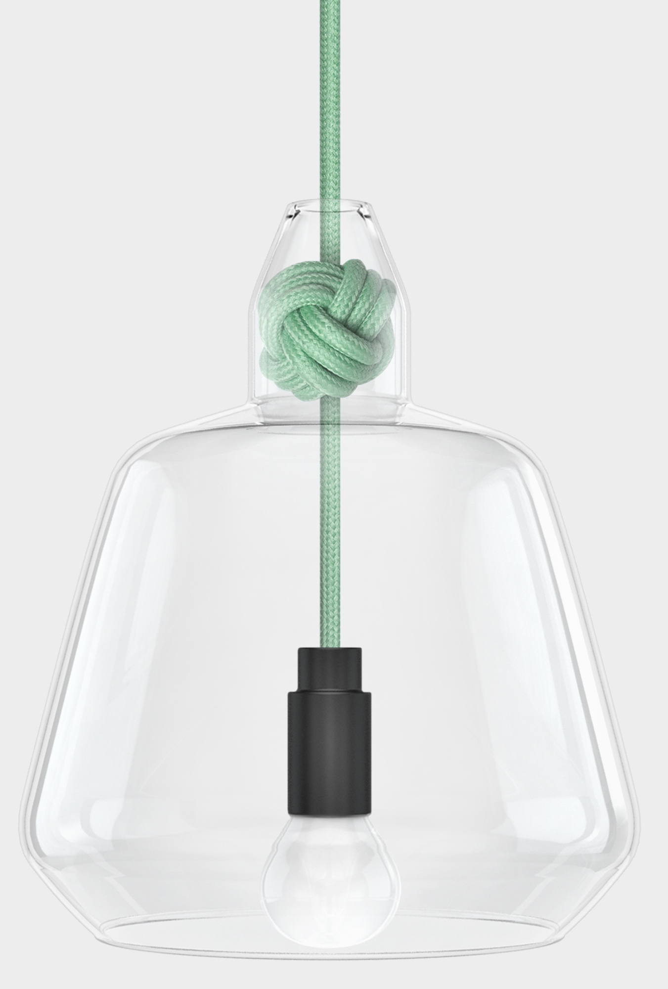 Knot lamp large Pendelleuchte Vitamin-mint