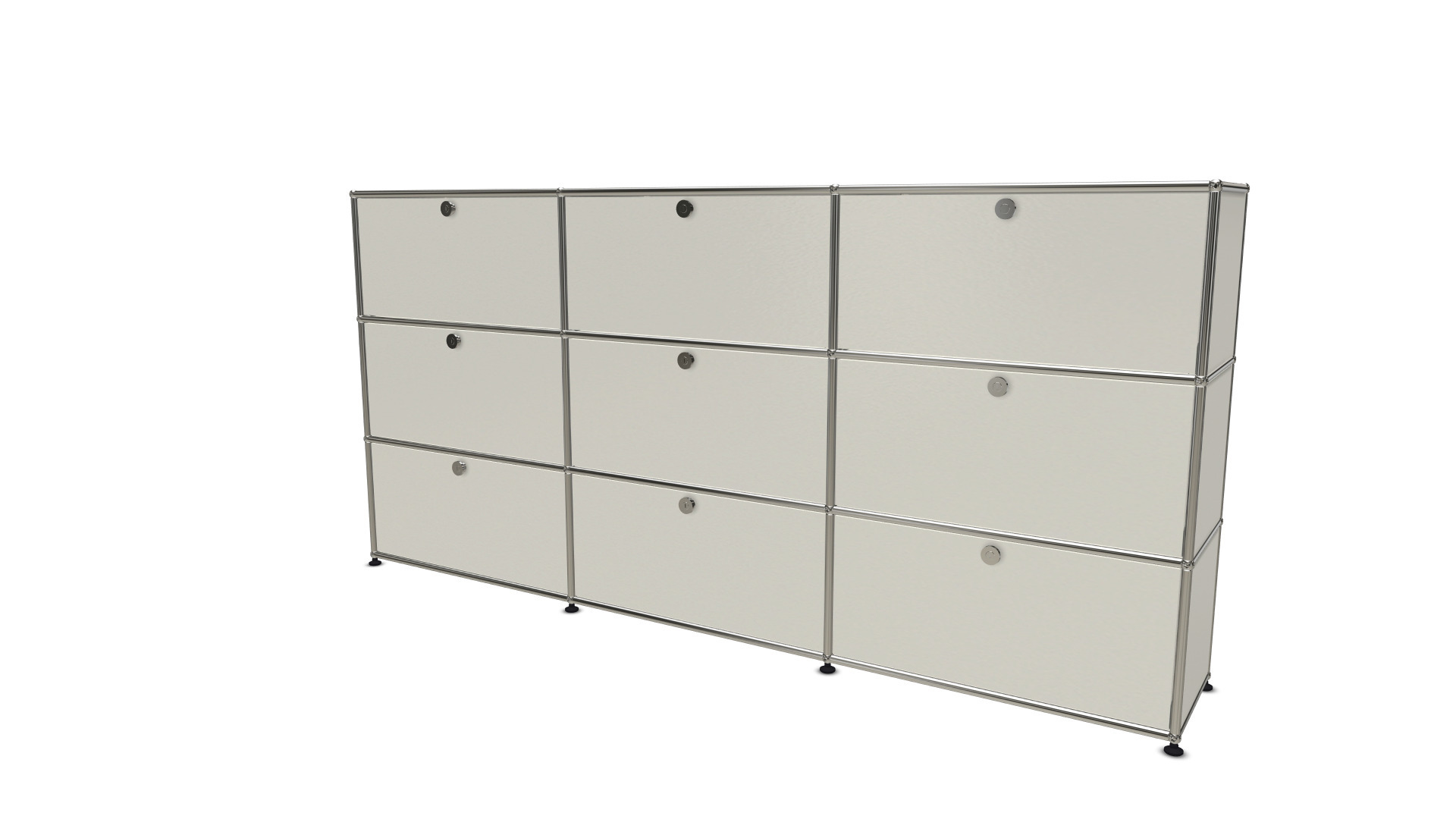 USM Haller Highboard breite Version stahlblau