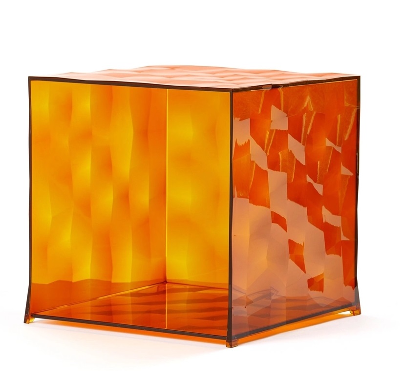 Optic Cube containers Amber Kartell SINGLE PIECES