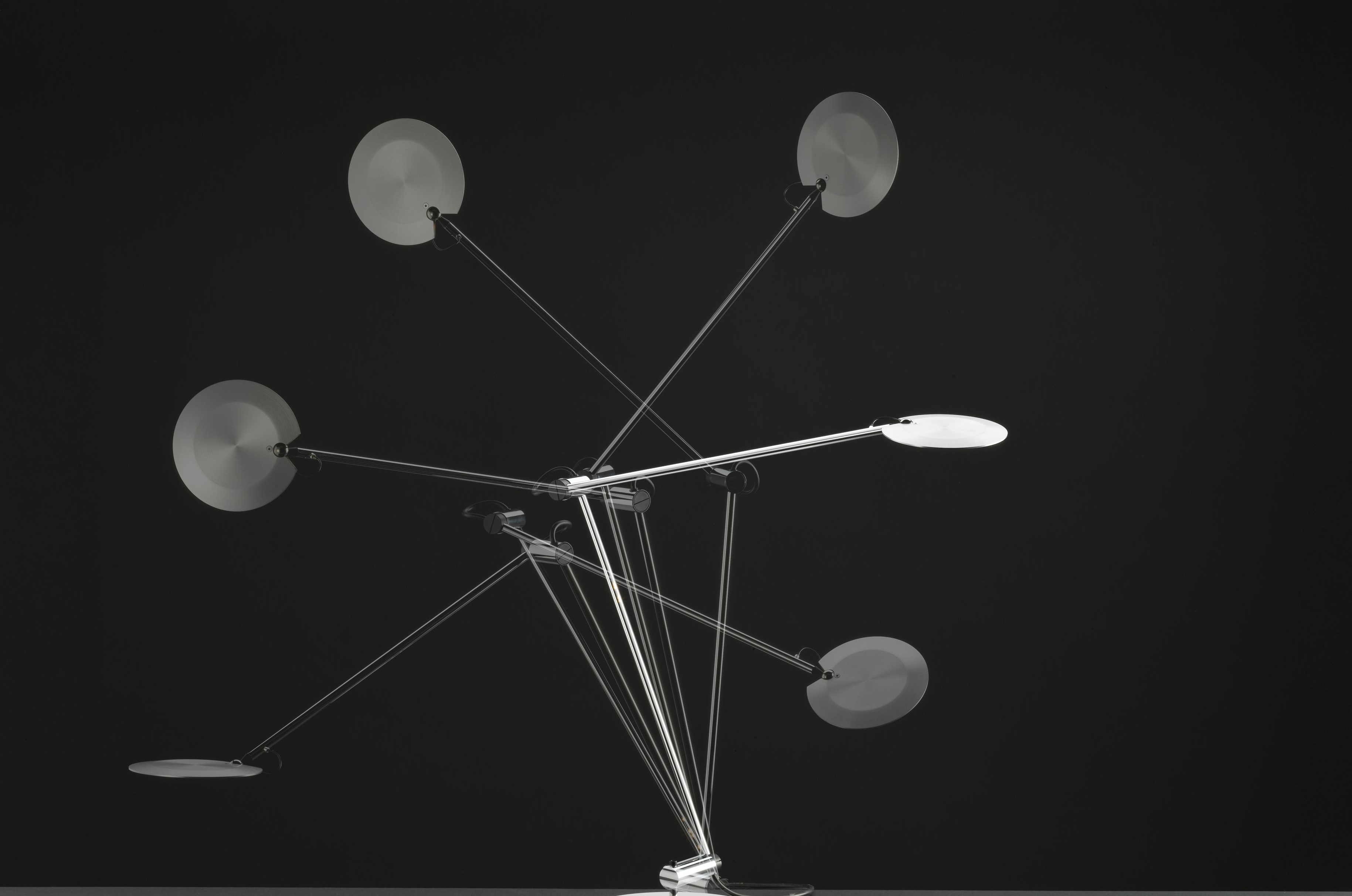 Pina LED table lamp suitable for USM Haller table leg Baltensweiler